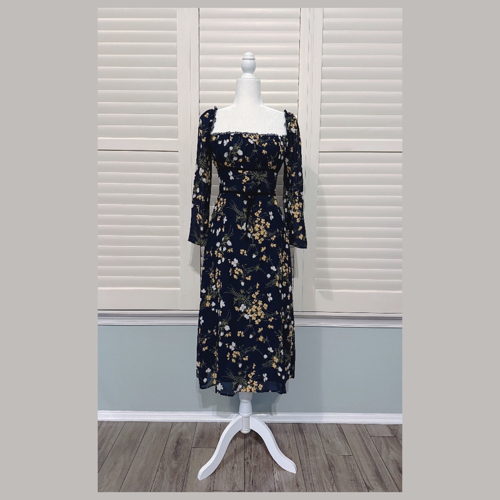 37% OFF! NWT Reformation Pennie Dress - Gemini - Square Neck